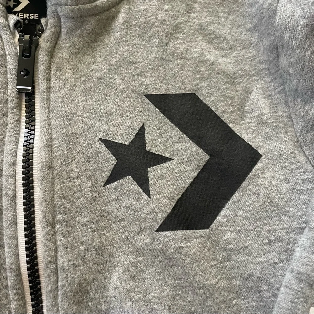 Converse Heather Gray Hoodie with‎ Logo